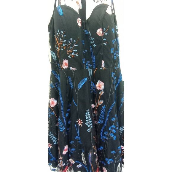NWT My Michelle, fit and flare ,semi formal, black embroidered sleeveless dress. - Picture 10 of 10